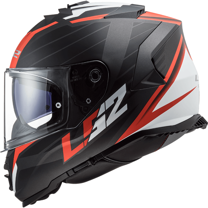 Мотошолом LS2 FF800 Storm Nerve Matt Black Red