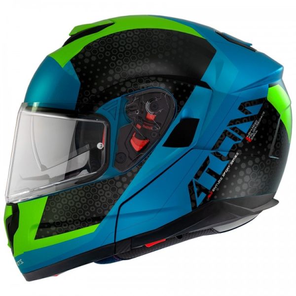Мотошолом MT ATOM SV Adventure A7 Gloss Blue