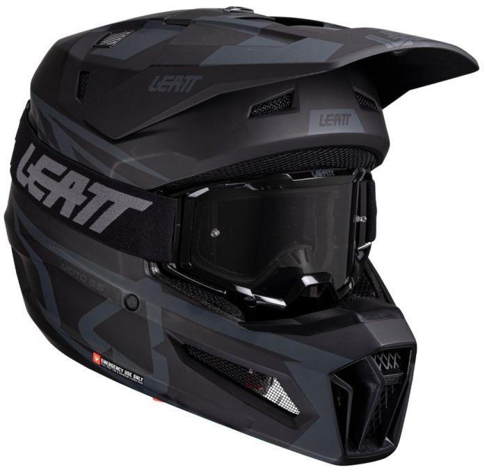Шолом Leatt Moto 3.5 Helmet + Goggle Stealth