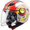 Шолом LS2 OF602 Funny Sluch Red White