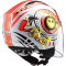 Шолом LS2 OF602 Funny Sluch Red White