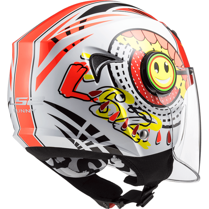 Шолом LS2 OF602 Funny Sluch Red White
