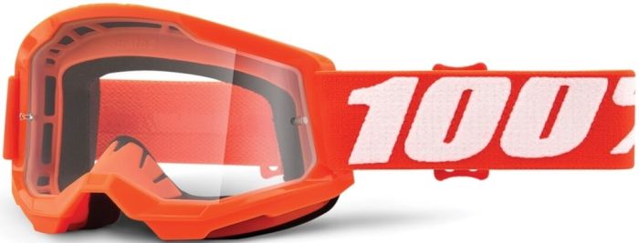 Окуляри 100% STRATA 2 Goggle Orange - Clear Lens