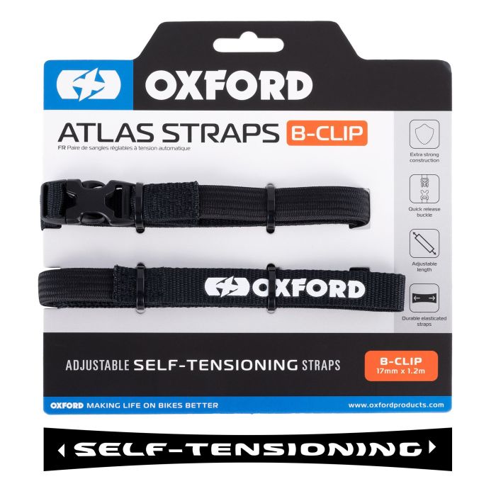 Ремені Oxford Atlas B-Clip 17mm x 1.2M Black (Pair)