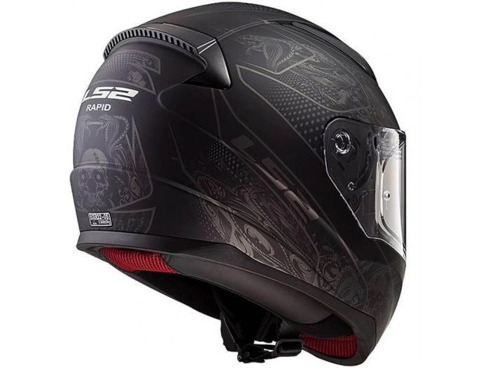 Мотошолом LS2 FF353 Rapid Crypt Matt Black