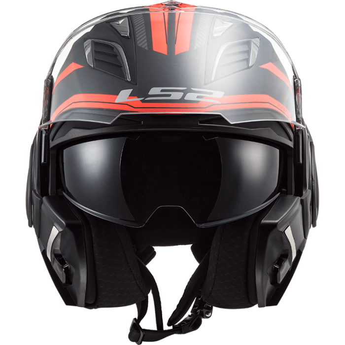 Мотошолом LS2 FF900 Valiant 2 Revo Matt Titanium Orange