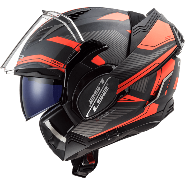 Мотошолом LS2 FF900 Valiant 2 Revo Matt Titanium Orange