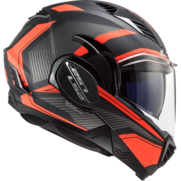 Мотошолом LS2 FF900 Valiant 2 Revo Matt Titanium Orange