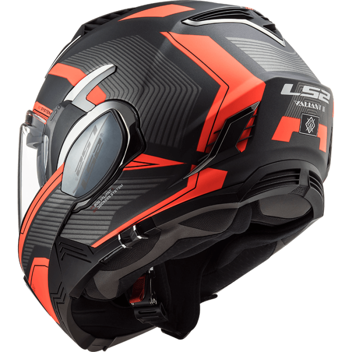 Мотошолом LS2 FF900 Valiant 2 Revo Matt Titanium Orange