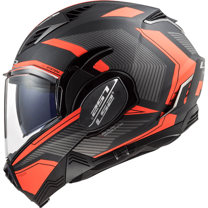 Мотошолом LS2 FF900 Valiant 2 Revo Matt Titanium Orange