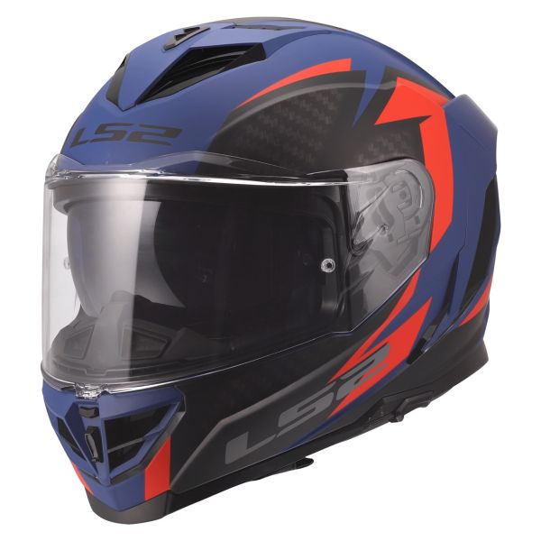 Мотошолом LS2 FF818 Storm 3 Dynamo Matt Blue Red