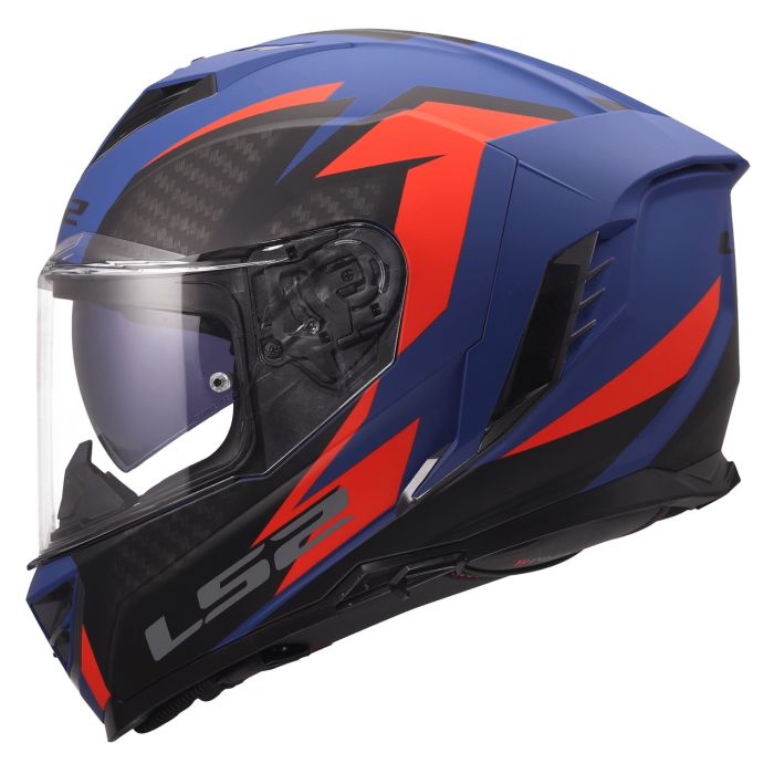 Мотошолом LS2 FF818 Storm 3 Dynamo Matt Blue Red