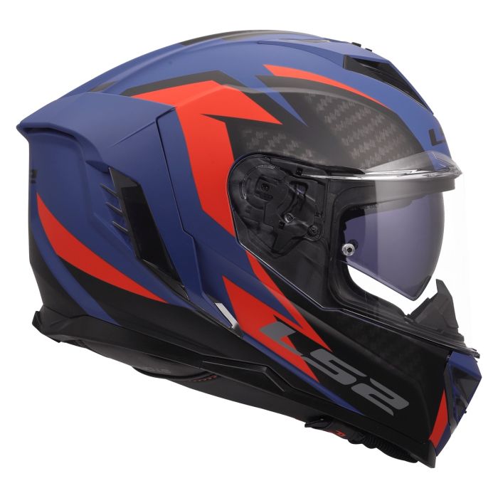 Мотошолом LS2 FF818 Storm 3 Dynamo Matt Blue Red