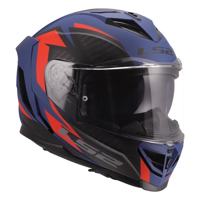 Мотошолом LS2 FF818 Storm 3 Dynamo Matt Blue Red