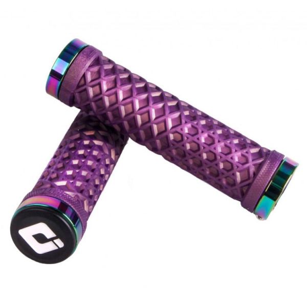 Гріпси ODI Vans® Lock-On Grips, Iridescent Purple w/ Oil Slick Clamps
