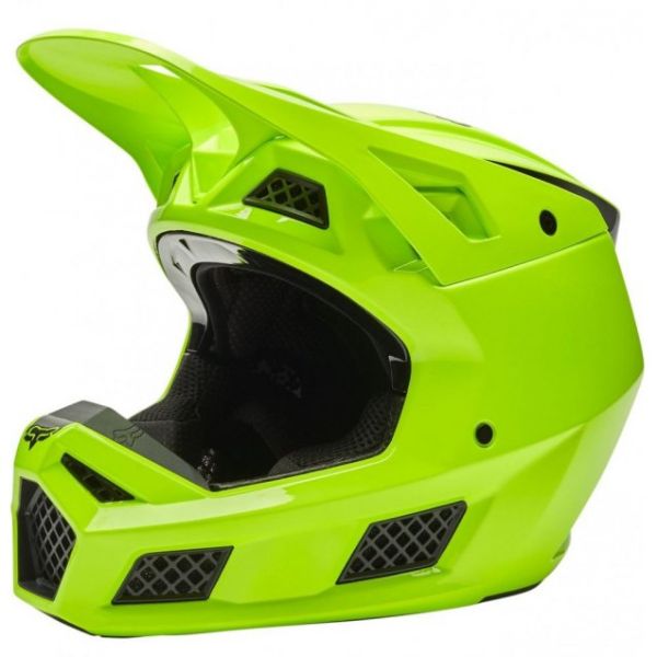 Мотошолом FOX V3 RS Psycosis Helmet Flo Yellow