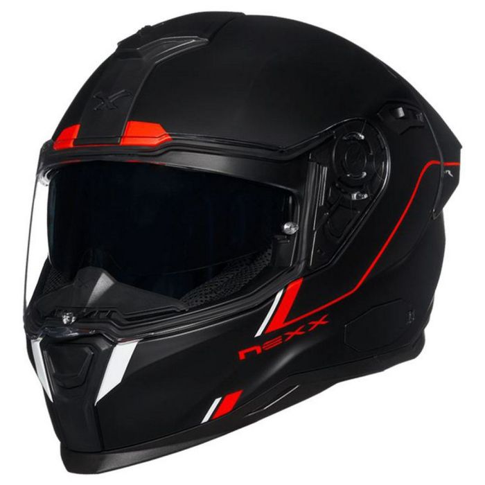 Мотошолом Nexx SX.100R FRENETIC RED BLACK MT