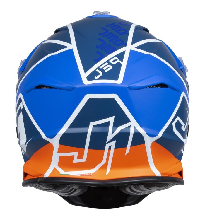 Мотошолом Just1 J39 Thruster White Fluo Orange Blue