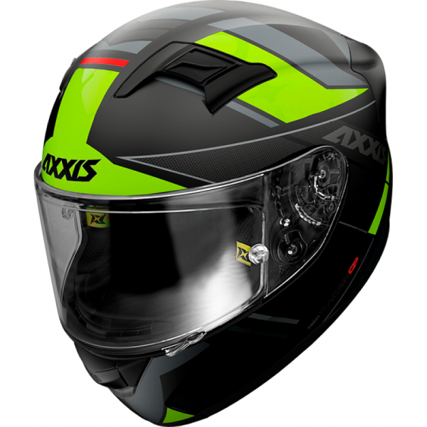 Мотошолом AXXIS RACER GP SV FIBER B3 MATT Yellow