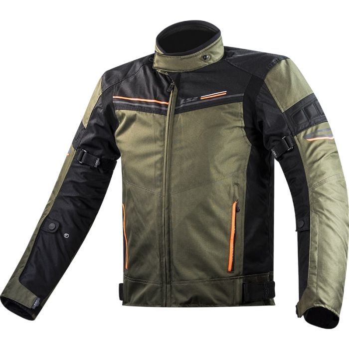 Куртка LS2 Shadow Man Jacket Khaki Black Hi-Vis Orange