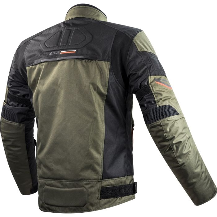 Куртка LS2 Shadow Man Jacket Khaki Black Hi-Vis Orange