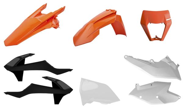 Пластик Polisport Enduro Kit - KTM (17-) Orange/white