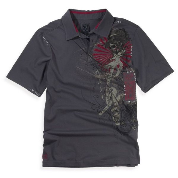 Футболка Поло Fox Inked Polo Charcoal