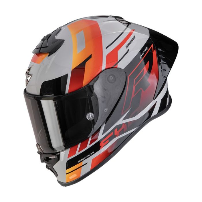 Шолом SCORPION EXO-R1 EVO II AIR ADRENALINE grey/red/orange