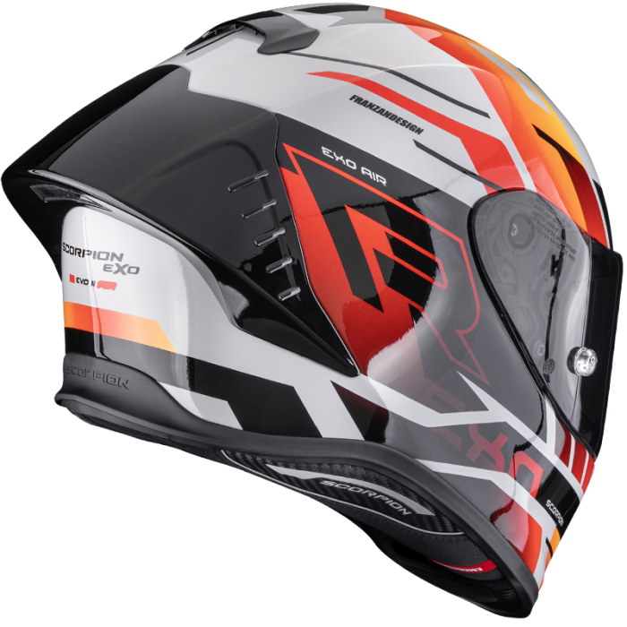 Шолом SCORPION EXO-R1 EVO II AIR ADRENALINE grey/red/orange
