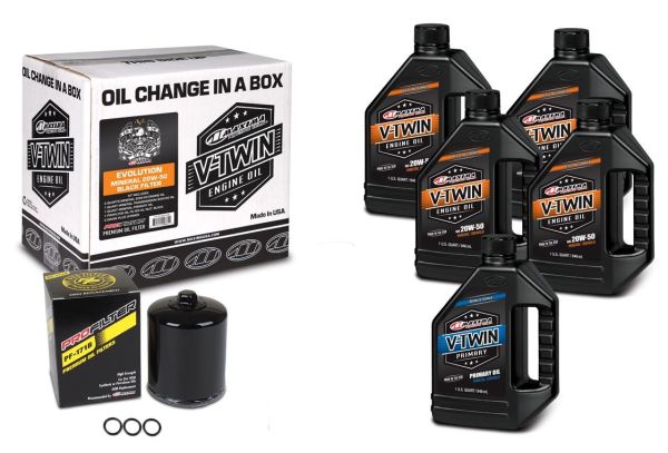 Комплект Maxima V-twin Sportster® Oil Change Kit - Mineral Black