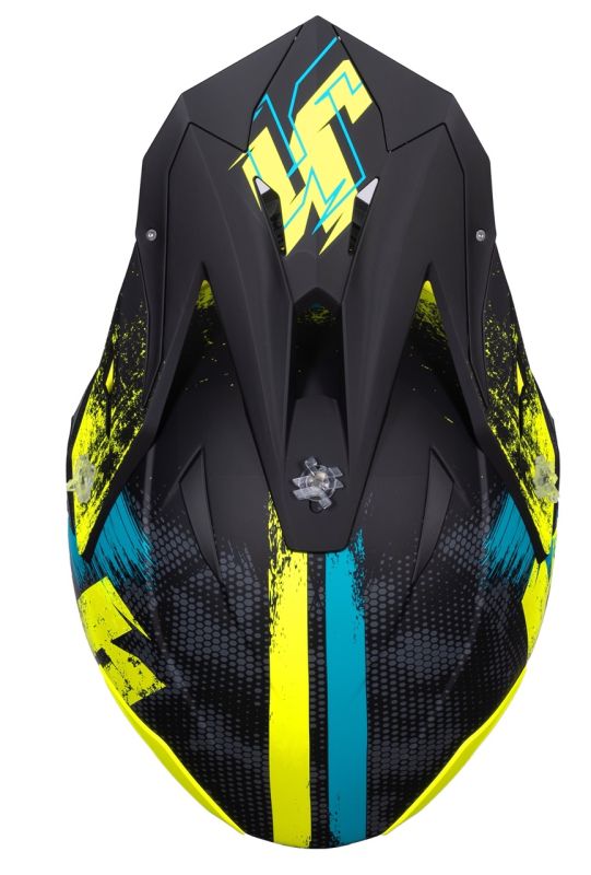 Мотошолом Just1 J39 Storm Blue Fluo Yellow Black Matt