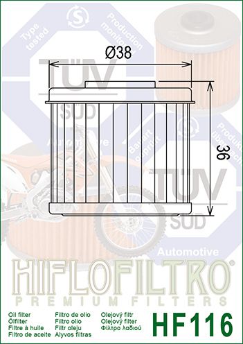 Фільтр HIFLO HF116