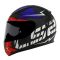 Мотошолом LS2 FF353 Rapid Cromo Matte Black Red Blue
