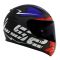 Мотошолом LS2 FF353 Rapid Cromo Matte Black Red Blue