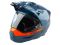 Мотошолом KLIM X1 Alpha ECE/DOT XL Gloss Concept Petrol - Strike Orange