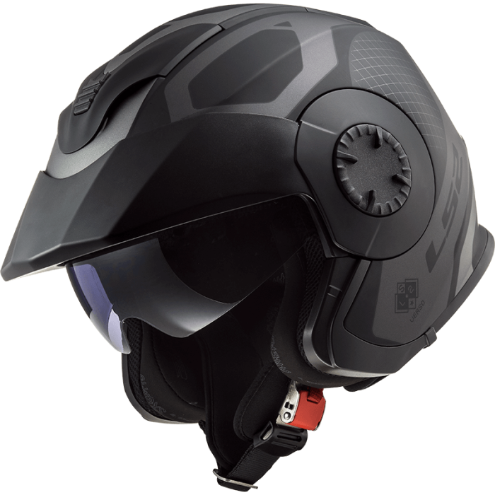 Мотошолом LS2 OF570 Verso Marker Matt Black Titanium