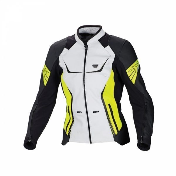 Мотокуртка Macna Orient White/Black/Neon Yellow