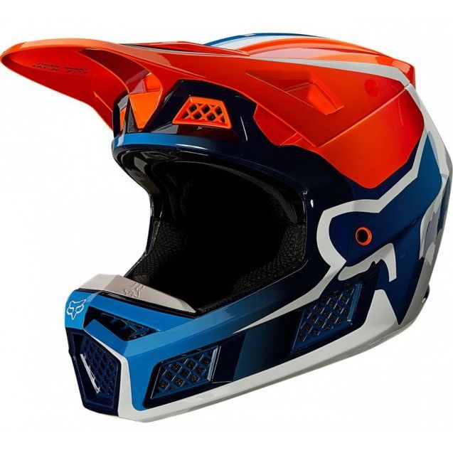 Мотошолом FOX V3 RS WIRED Helmet Flo Orange