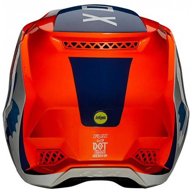 Мотошолом FOX V3 RS WIRED Helmet Flo Orange