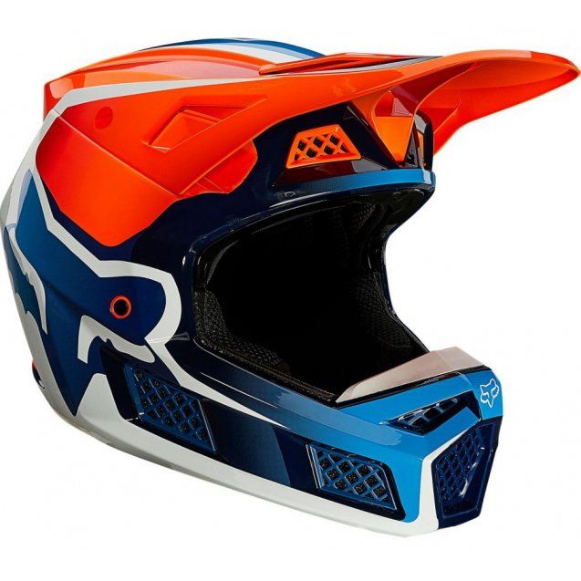 Мотошолом FOX V3 RS WIRED Helmet Flo Orange