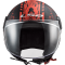 Мотошолом LS2 OF558 Sphere Lux Snake Matt Black Red
