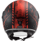 Мотошолом LS2 OF558 Sphere Lux Snake Matt Black Red