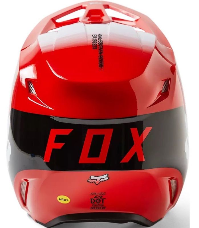 Мотошолом Fox V1 Toxsyk Helmet Flo Red