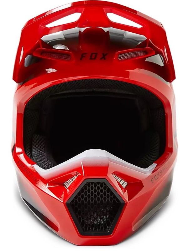 Мотошолом Fox V1 Toxsyk Helmet Flo Red