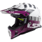 Мотошолом LS2 MX437 Fast Evo Xcode Gloss White Violet
