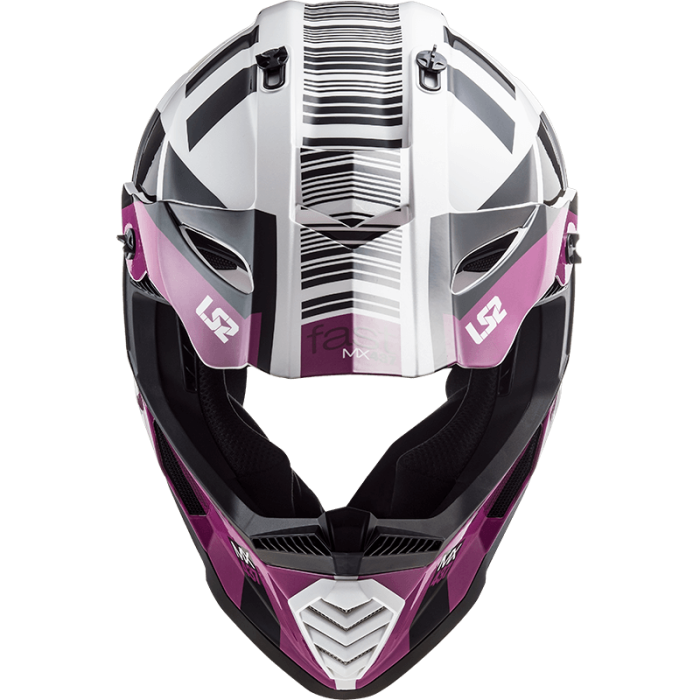 Мотошолом LS2 MX437 Fast Evo Xcode Gloss White Violet