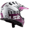 Мотошолом LS2 MX437 Fast Evo Xcode Gloss White Violet