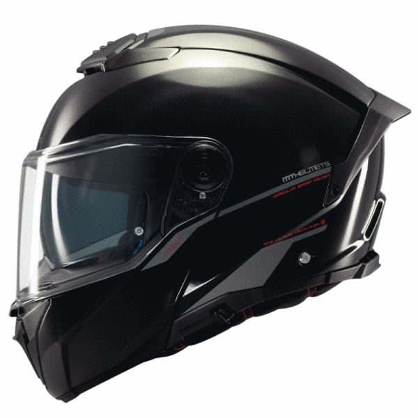 Мотошолом MT ATOM 2 SV Solid A1 Gloss Black