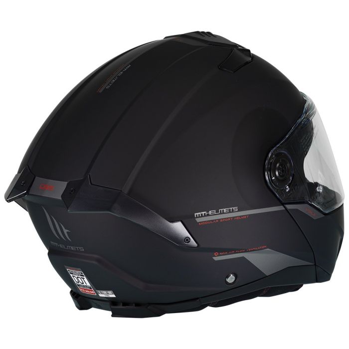 Мотошолом MT ATOM 2 SV Solid A1 Matt Black