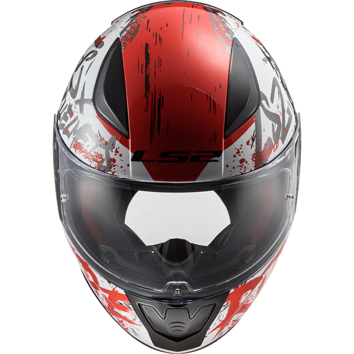 Мотошолом LS2 FF353 Rapid Naughty White Red